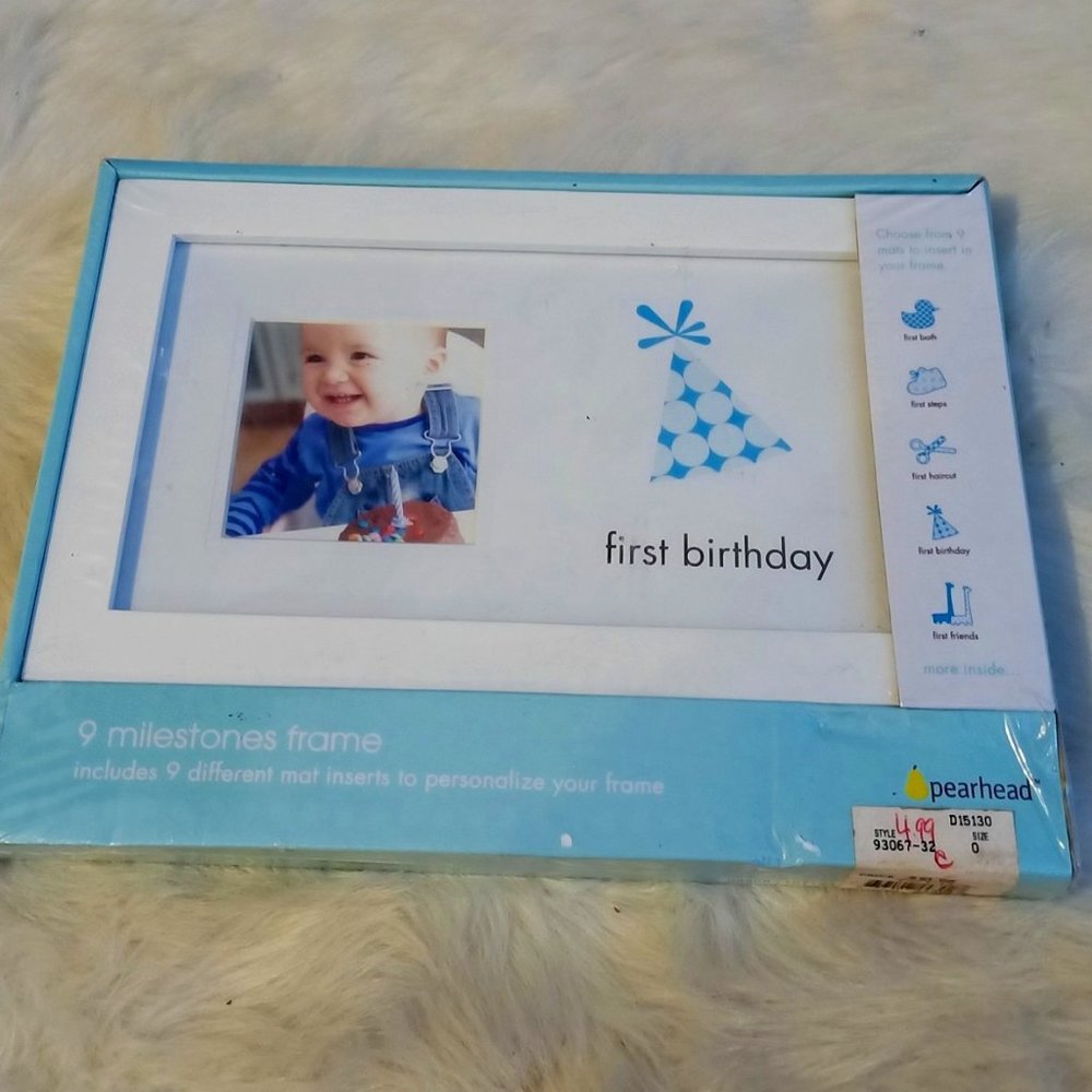 Pearhead Milestones Frame 9 Matts Inserts NEW